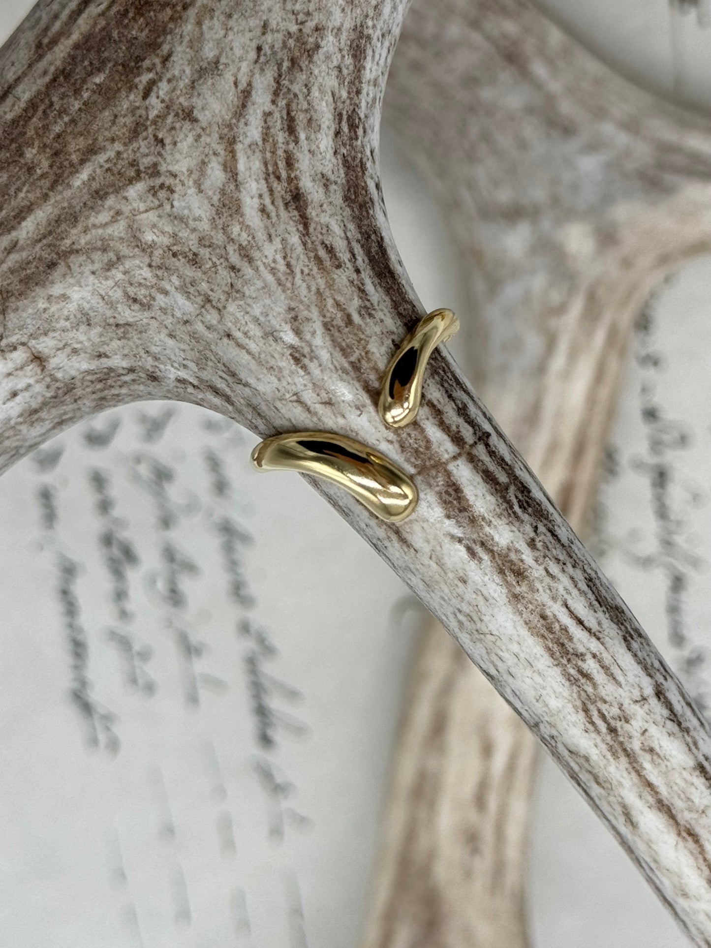 Anillo Encontrado Liso Acero DORADO