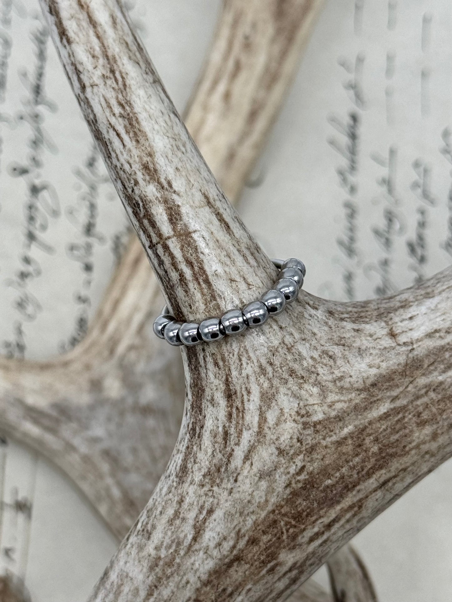 Anillo Anti-Ansiedad Bolitas Giratorias Acero Inox