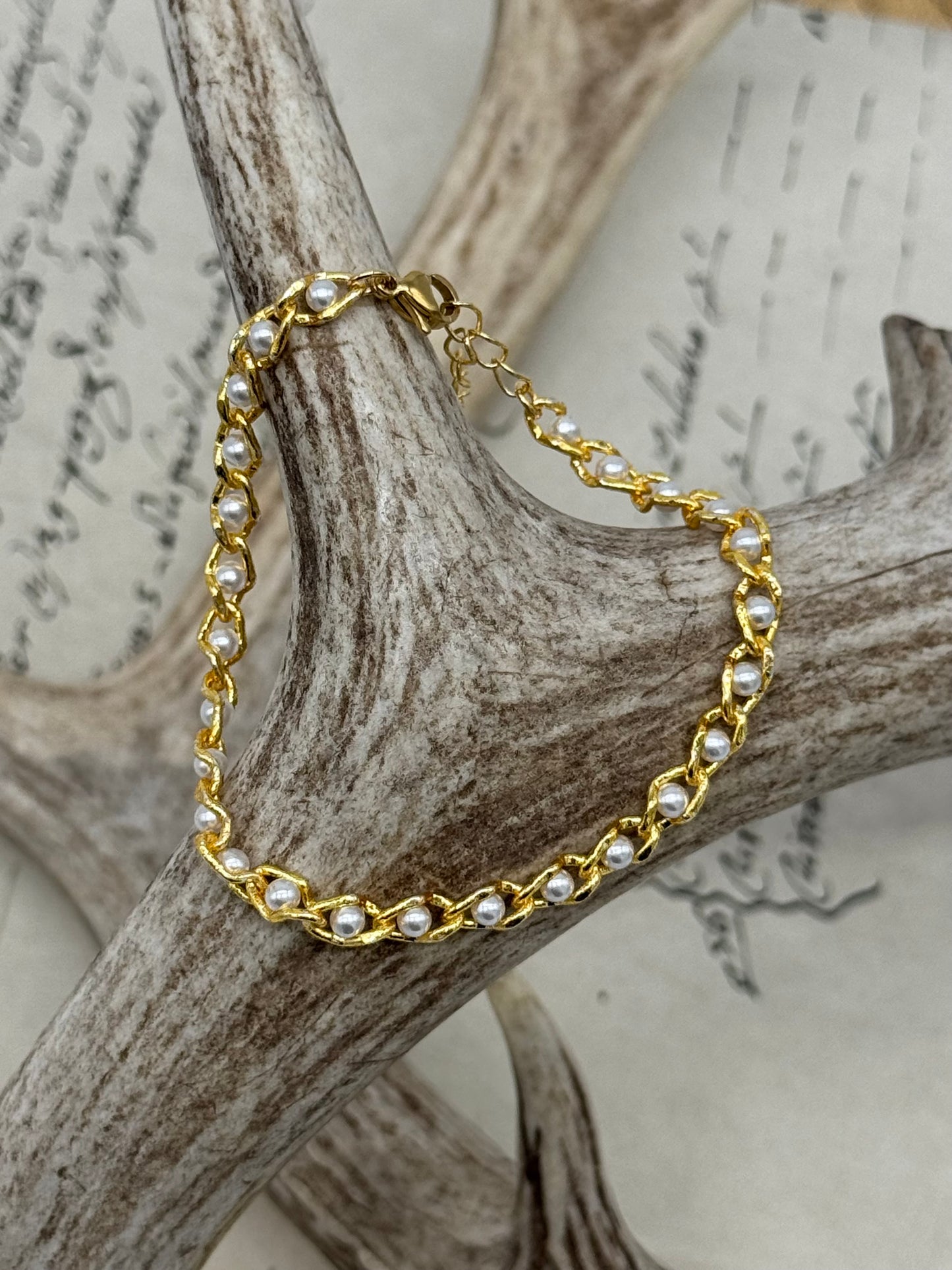 Pulsera Eslabon Perla #2