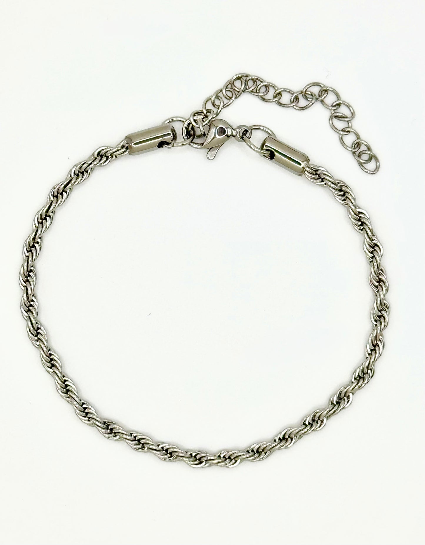 Pulsera Torsal 3 y 4mm Acero PLATEADO (3mm)