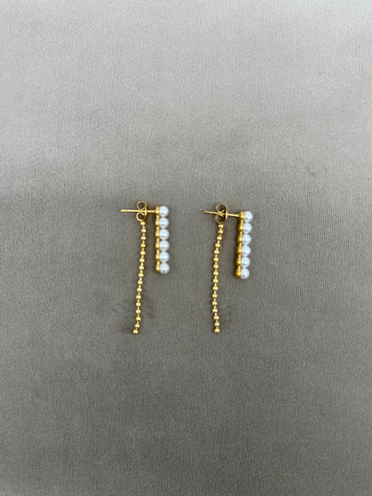 Pearl Pendant Steel Earring