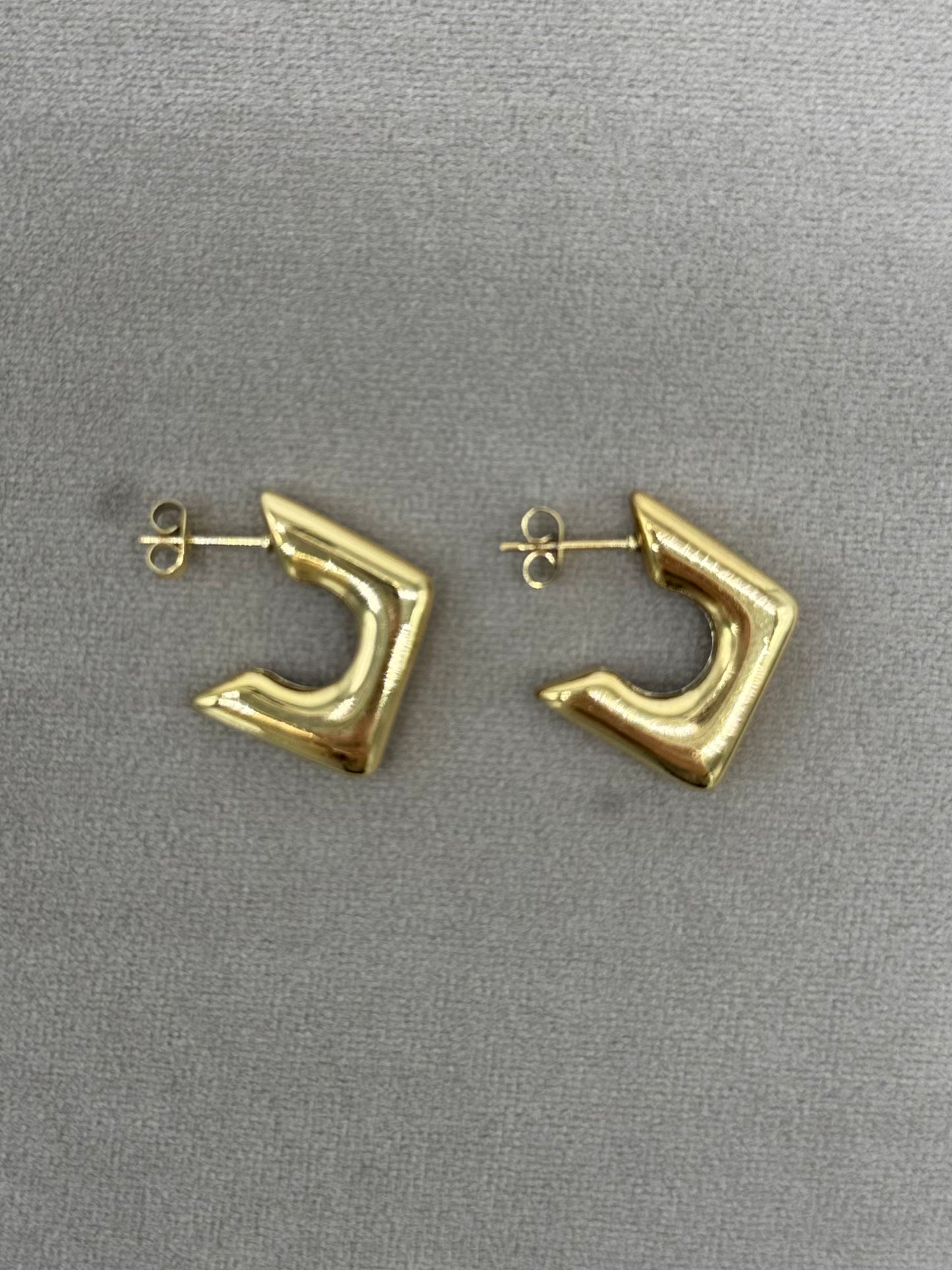 Steel Rhombus Earring