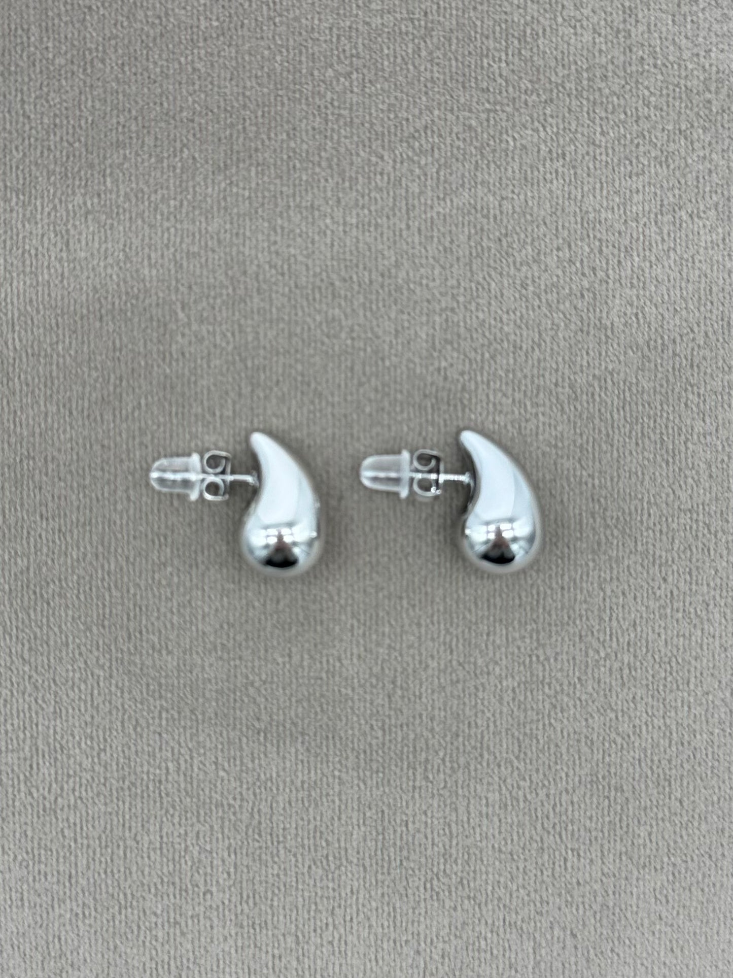 Mini Droplet Earring Silver Steel