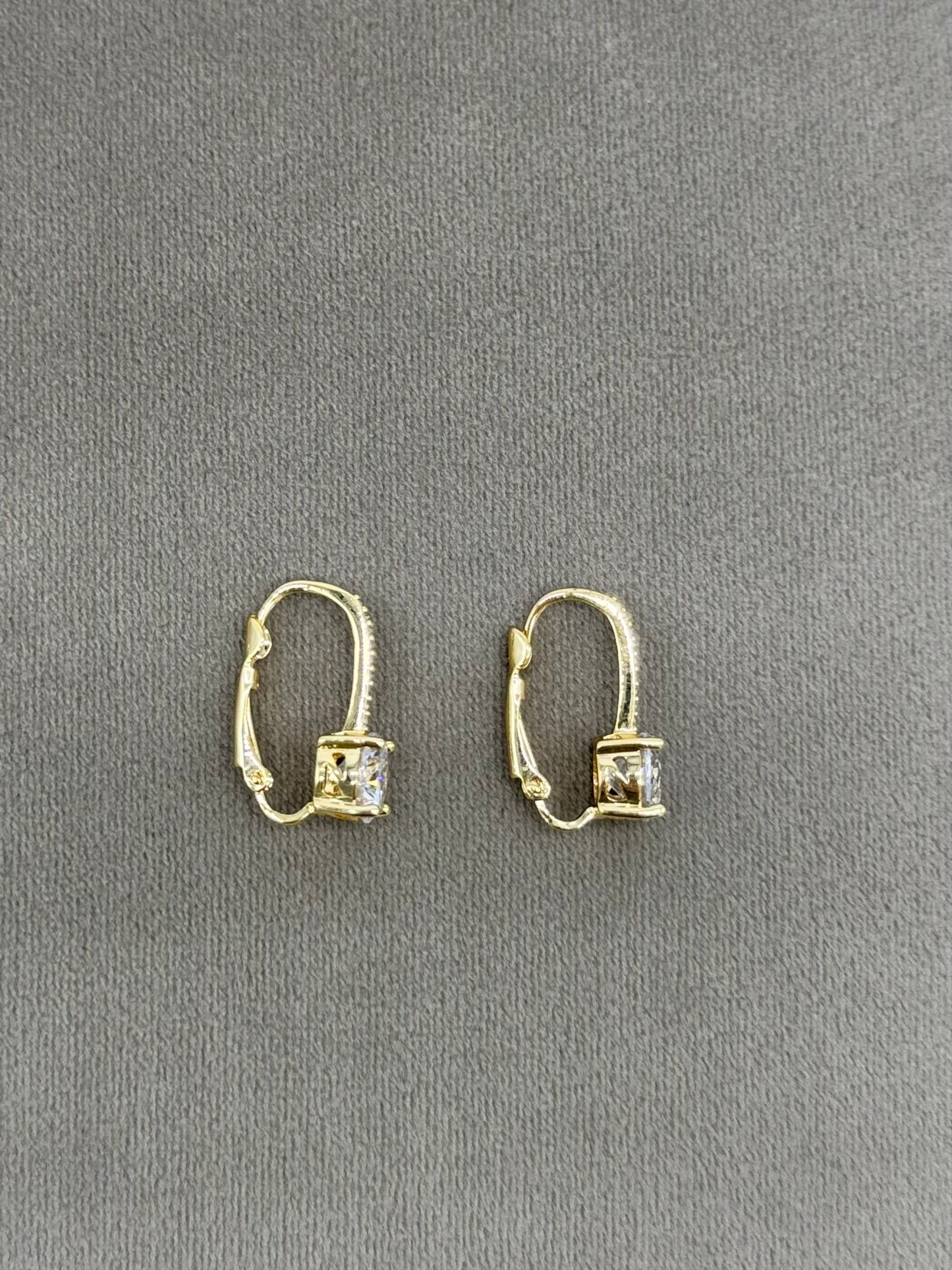 Oval Zirconia Earring GOLD