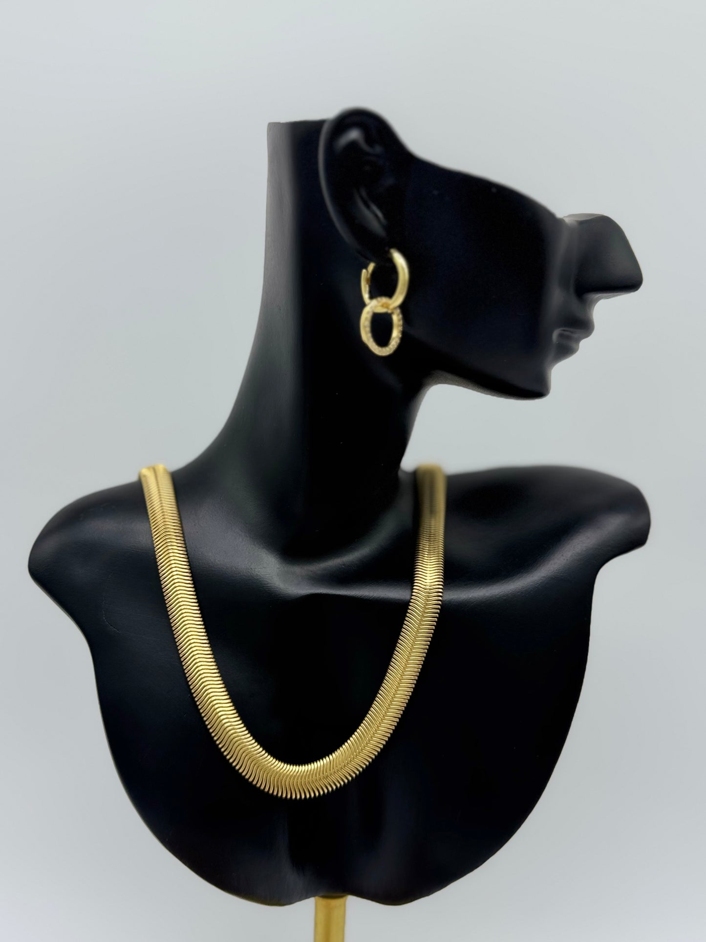 Thick Gold Necklace Stainless Steel