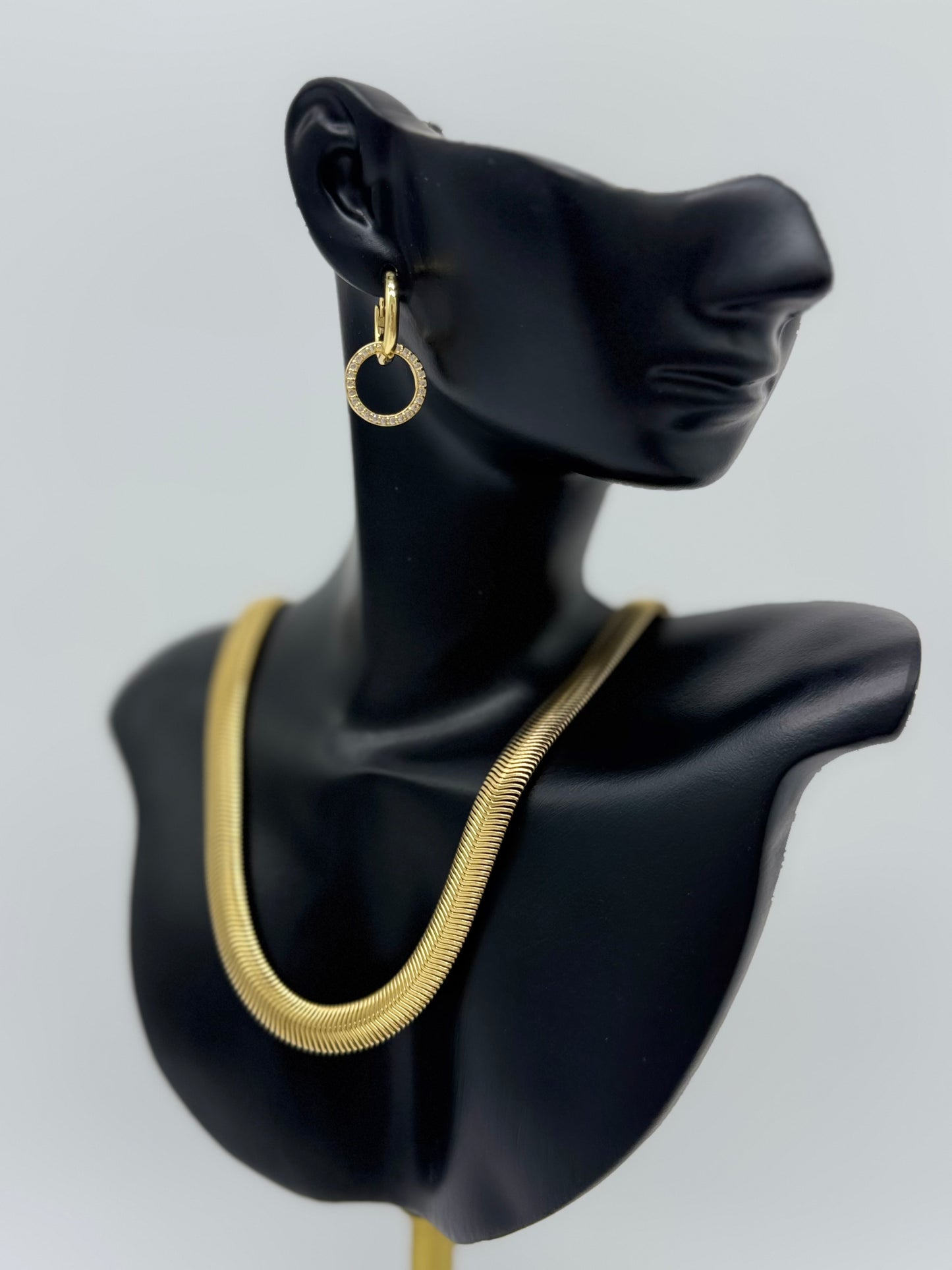 Thick Gold Necklace Stainless Steel