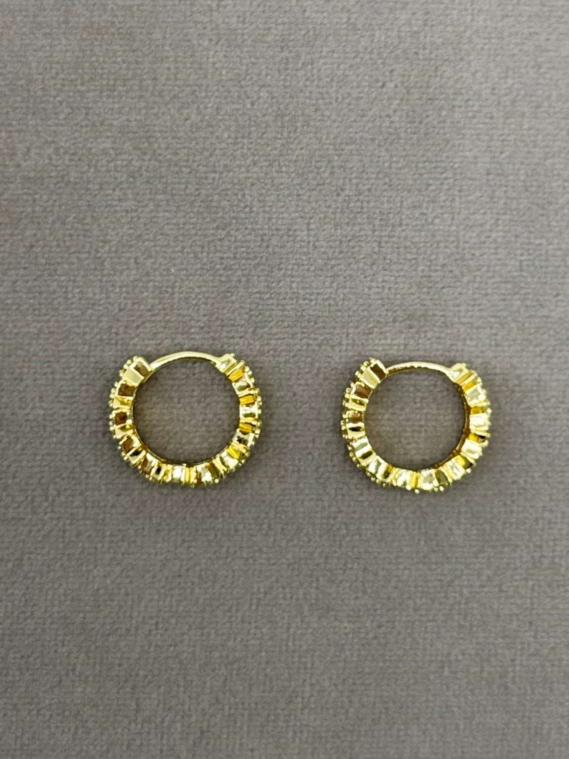 Gold Plated Star Hoop Earrings