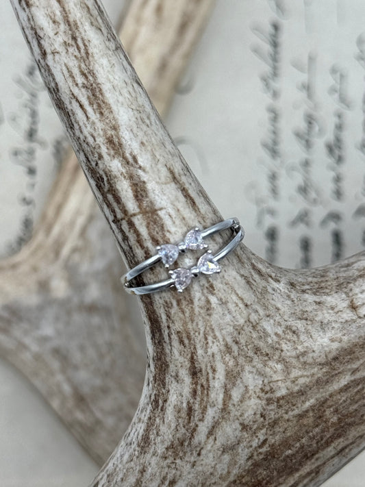 Silver Bow Ring