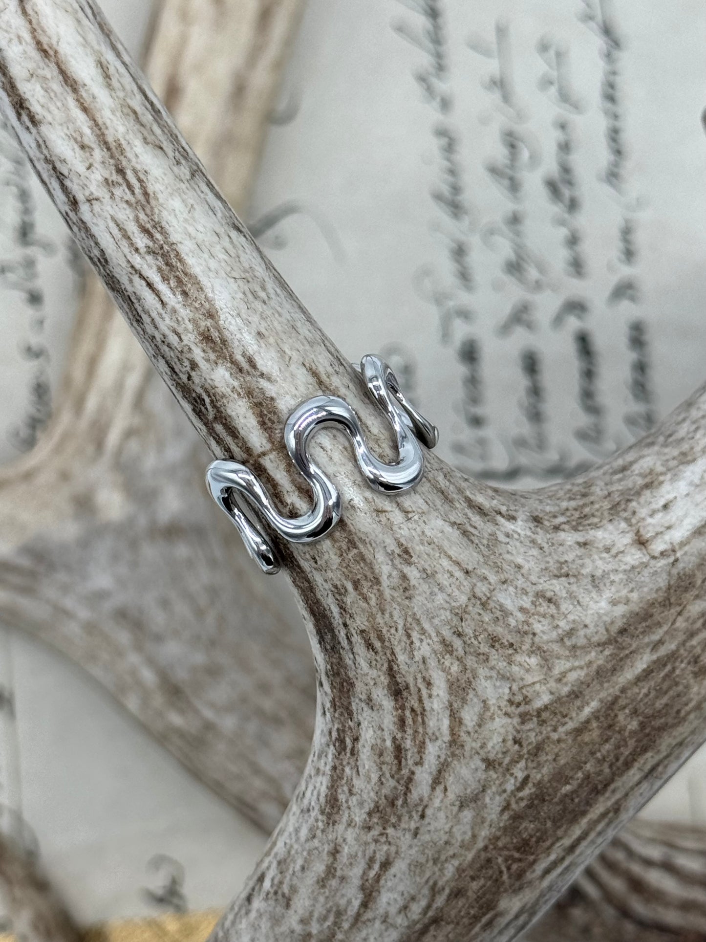 Anillo Waves Acero PLATEADO