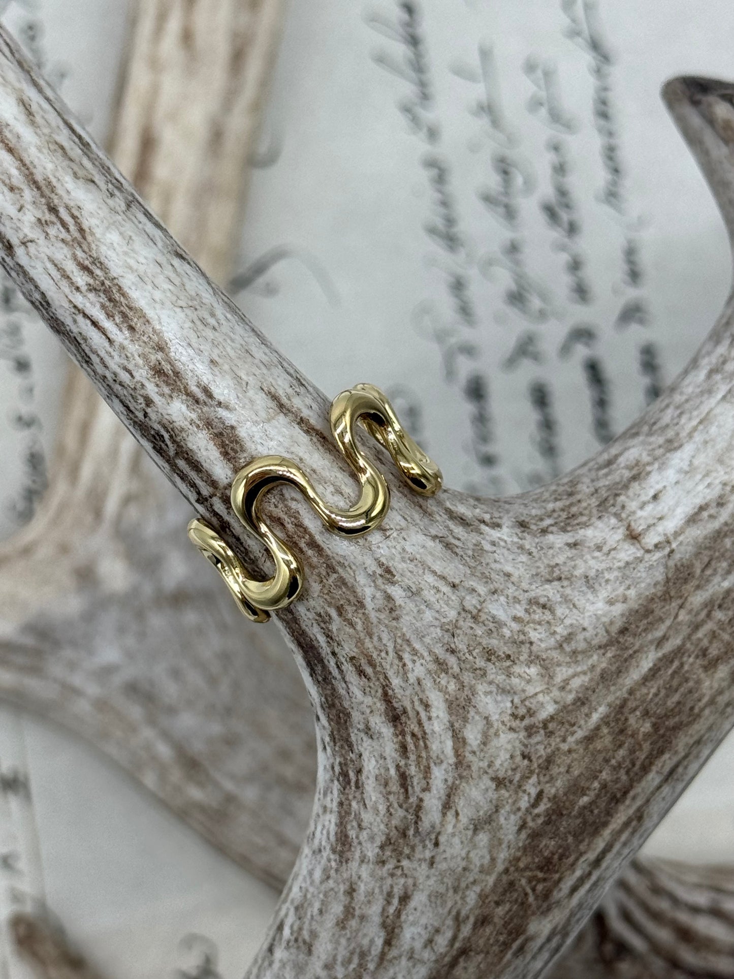 Anillo Waves Acero DORADO