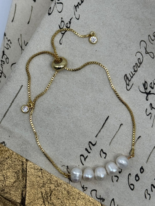 Pulsera Perlas Ajustable