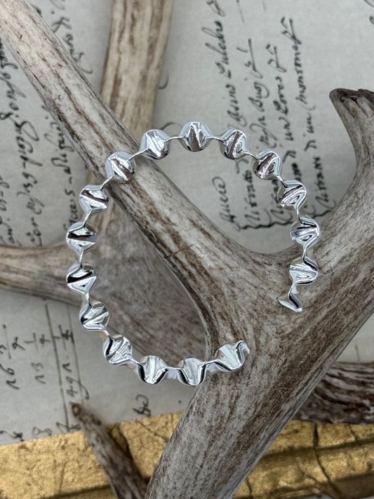 Silver Wave Bracelet