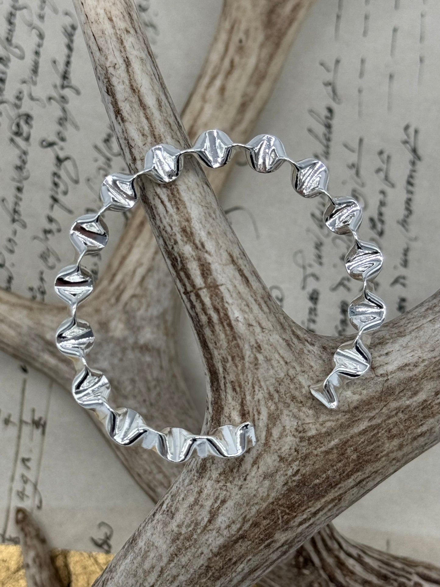 Silver Wave Bracelet