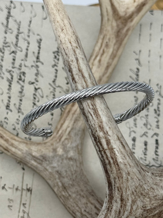 Retro Twist Bracelet SILVER