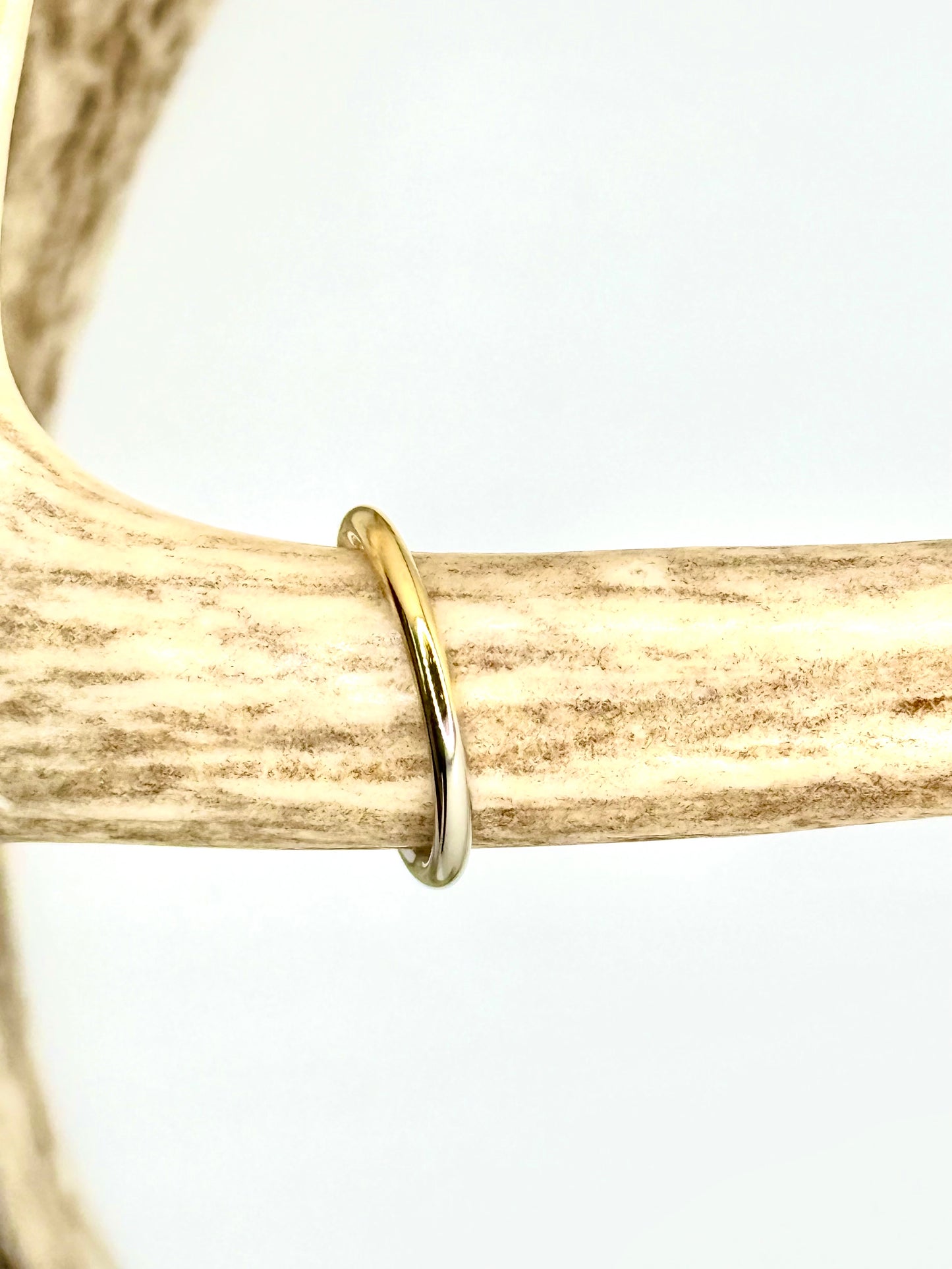 Simple Two-Tone Steel Ring