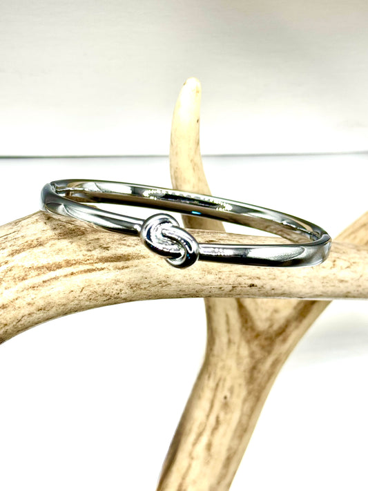 Silver Knot Bracelet Stainless Steel