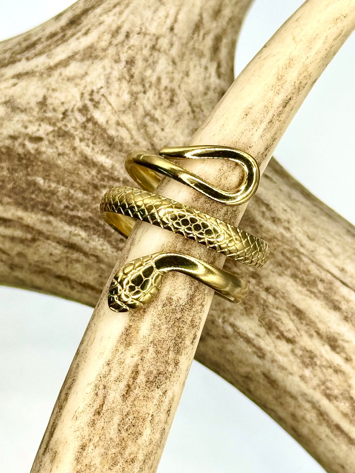 Anillo Serpiente Ajustable Acero Inox