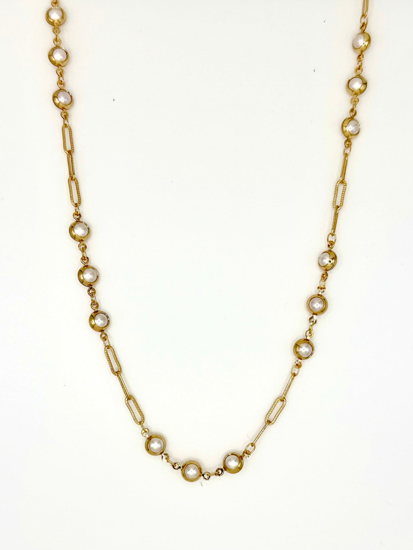 Pearl Link Choker 45 cms