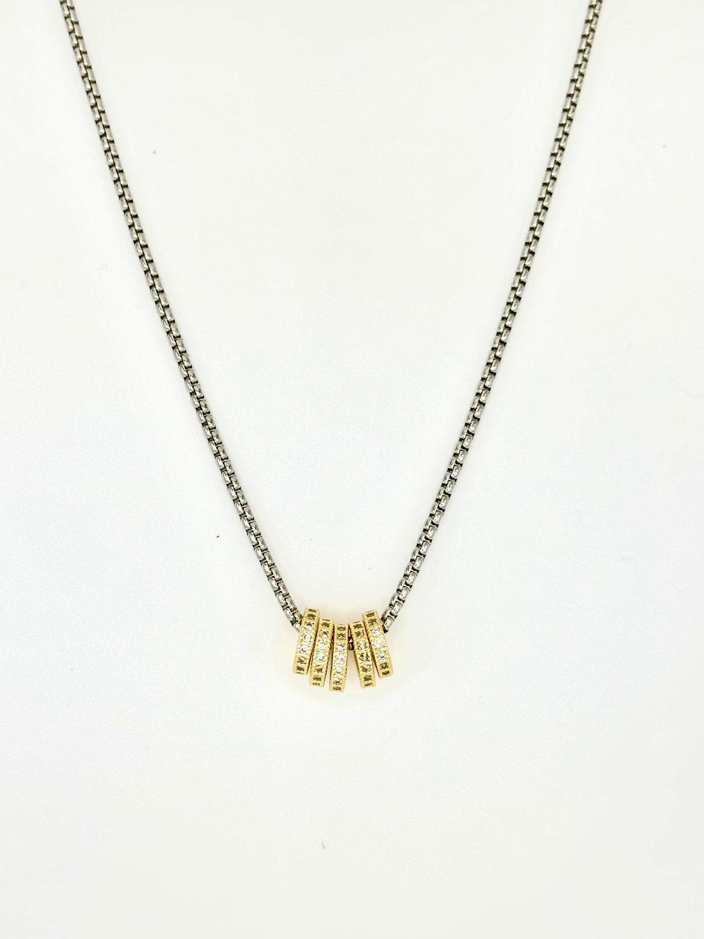 Gold-Silver Stainless Steel Necklace