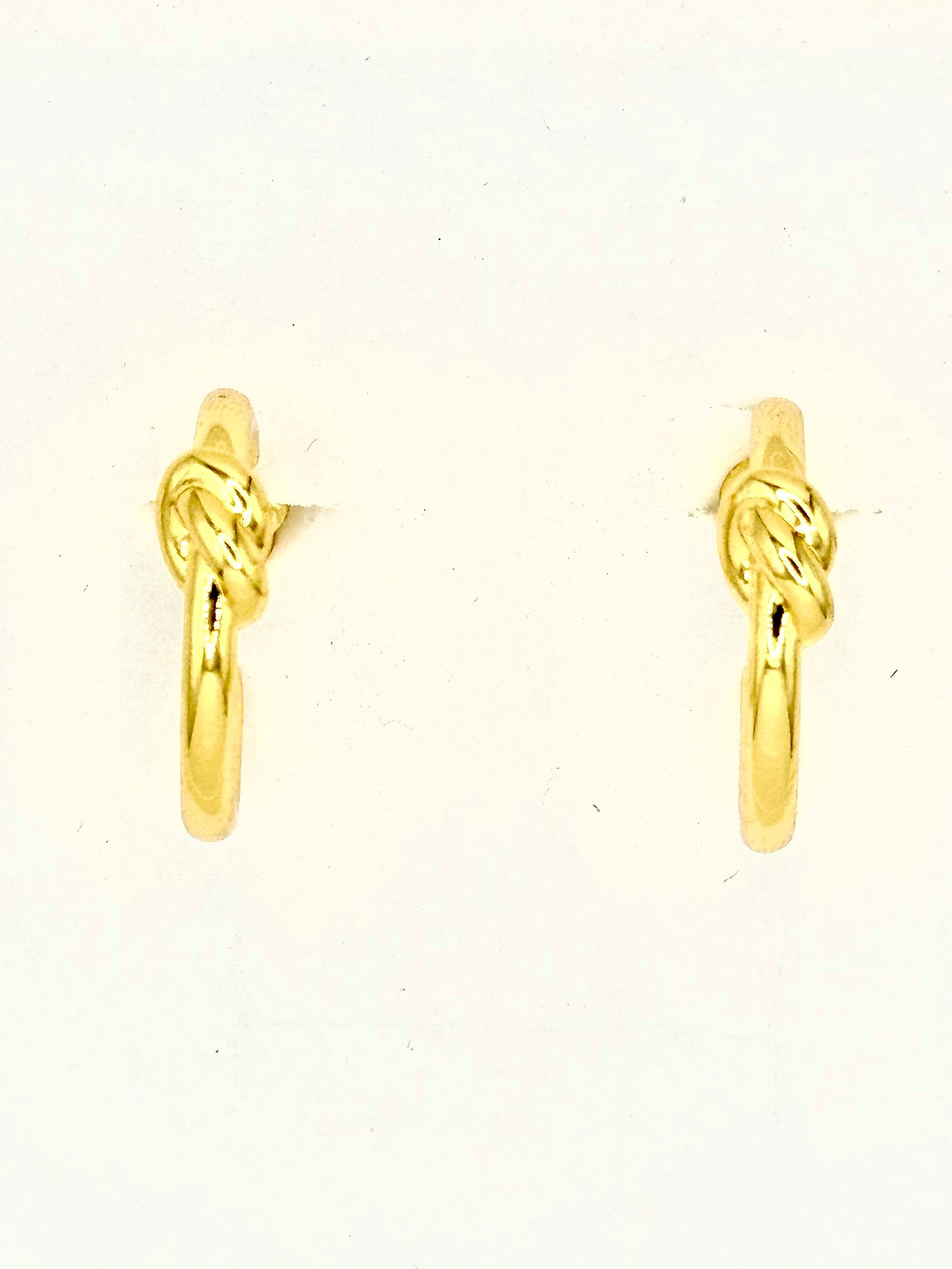 Aretes Arracada Nudo Chapa De Oro