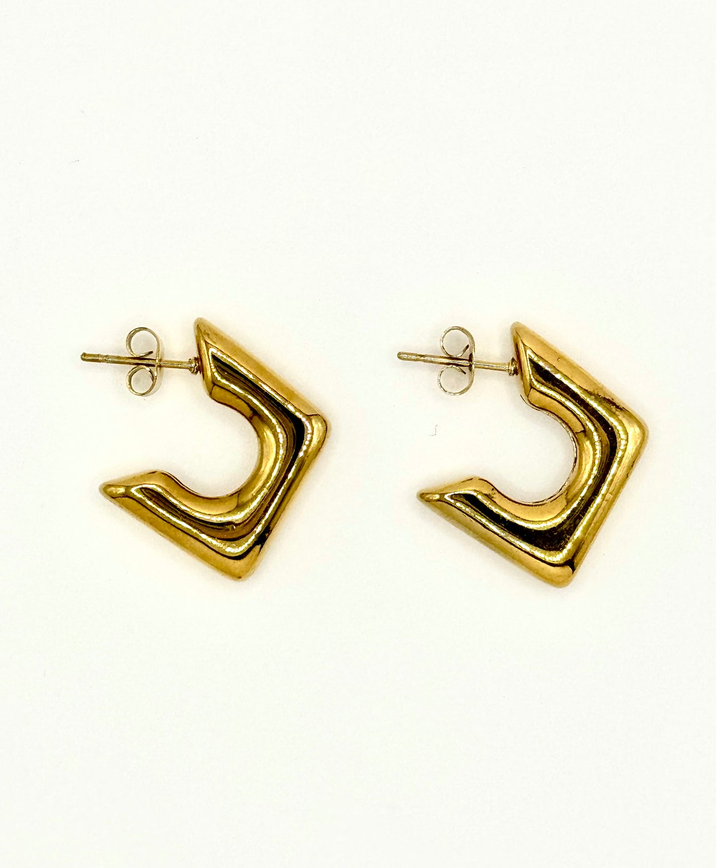 Steel Rhombus Earring