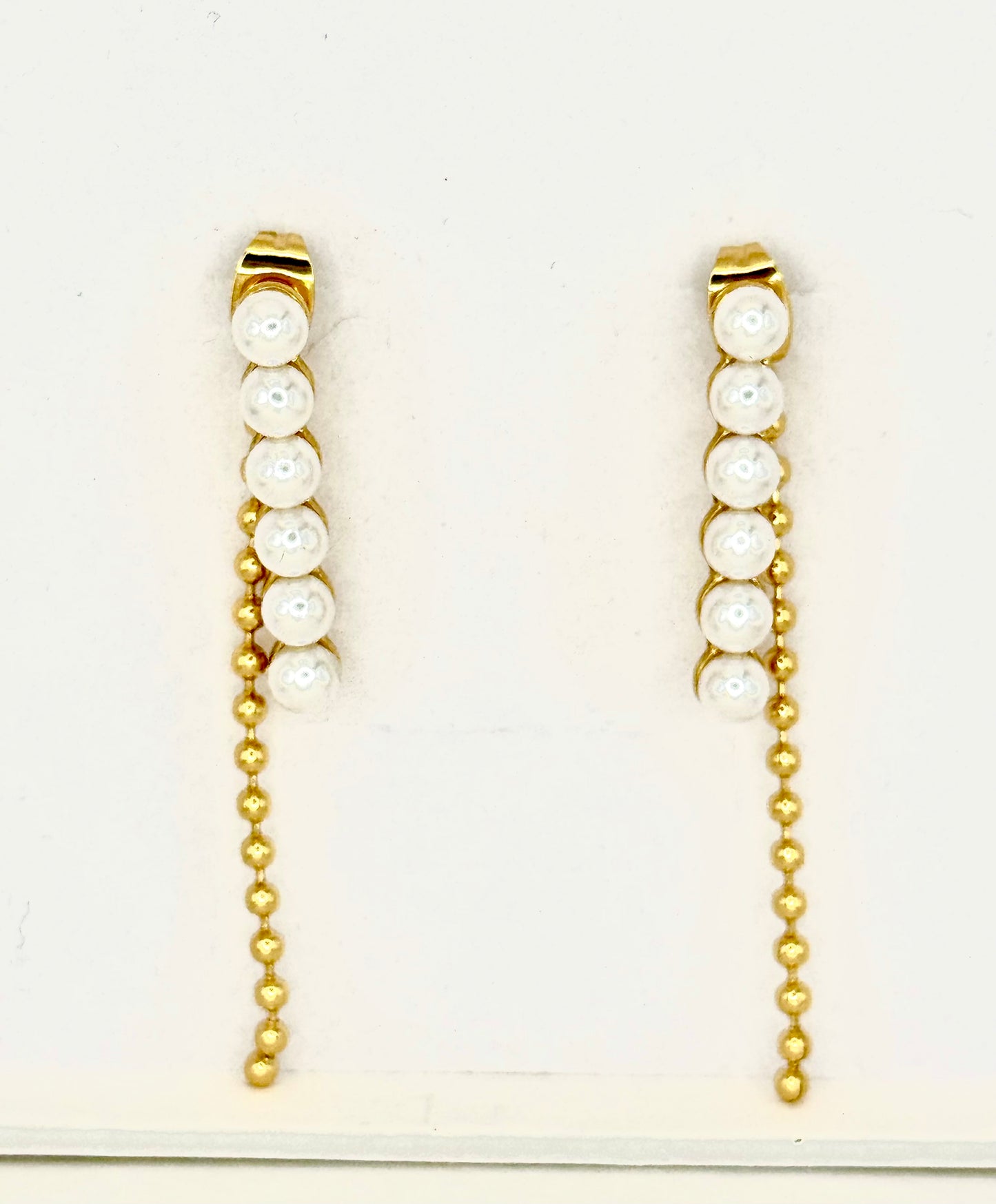 Pearl Pendant Steel Earring