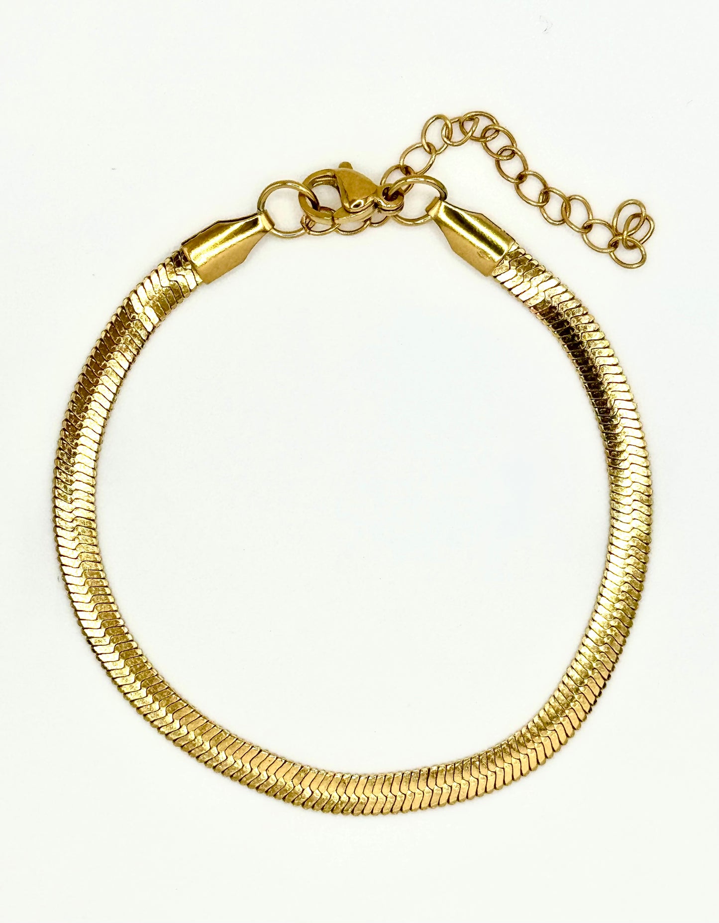 Snake Bracelet 3 and 4mm GOLD Steel (4mm)